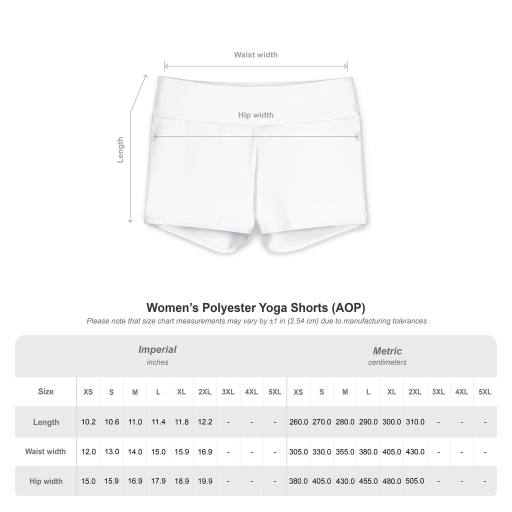 Weeping Angel Sigil and Logo Women's Polyester Yoga Shorts