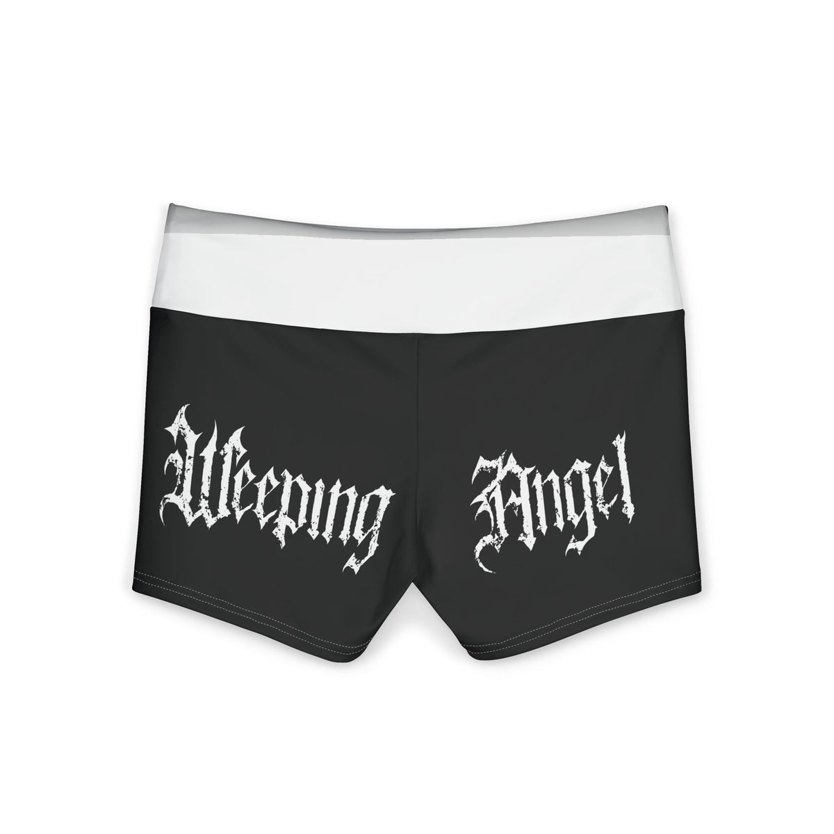 Weeping Angel Sigil and Logo Women's Polyester Yoga Shorts