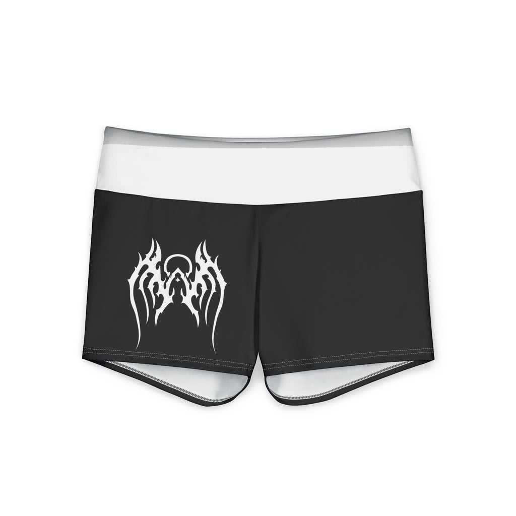 Weeping Angel Sigil and Logo Women's Polyester Yoga Shorts