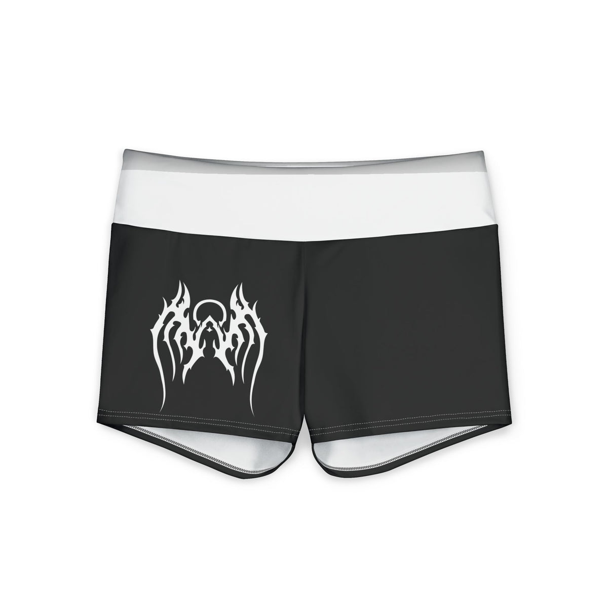 Weeping Angel Sigil and Logo Women's Polyester Yoga Shorts